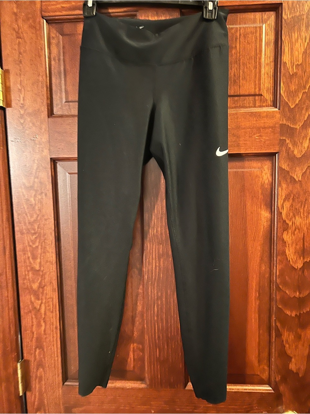 Nike Black Leggings with White Swoosh